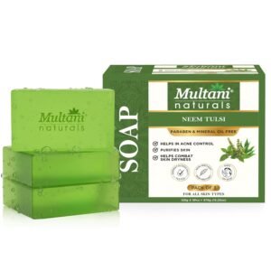 Multani Naturals Neem Tulsi Soap – (Pack of 3x125g Each)