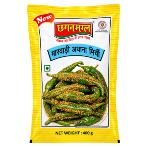 Chhagan Magan Red Marwadi Athana Mirchi Aachar - 400g