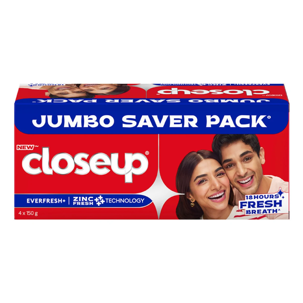 Closeup Everfresh Jumbo Saver Toothpaste - 4x150g Combo