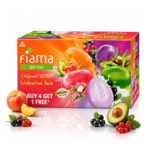 Fiama 5 different gel bar soap pack - 4+1*125g