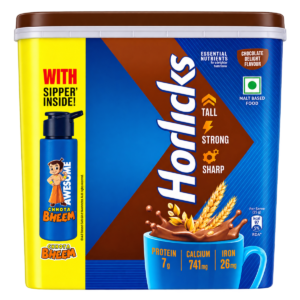 Horlicks chocolate powder + sipper bottle - 500g*2 + free sipper inside