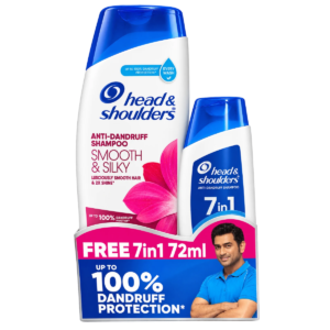 H&S Smooth & Silky Shampoo - 340ml+72ml Combo