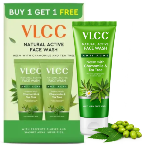 VLCC Anti Acne Natural Active Face Wash - 2x150ml