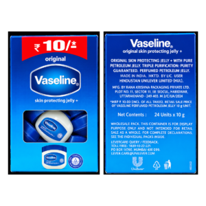 Vaseline Original Skin Protecting Jelly - 10g (Pack of 24)